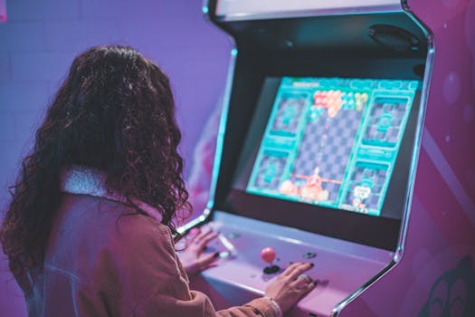 A nostalgic arcade with classic games