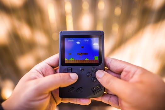 Image of vintage handheld gaming consoles